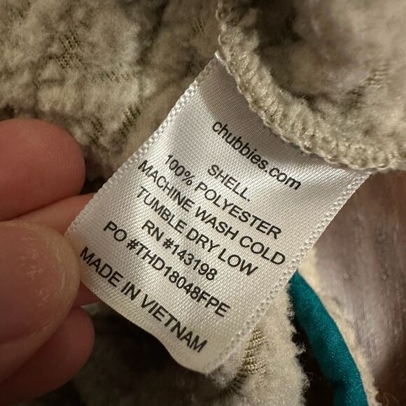 CHUBBIES Wanderers Club Textured Fleece Pullover Beige 1/4 Snap Outdoor - Picture 8 of 10